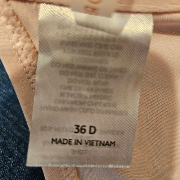 Shade & Shore Womens 36D Light Pink Underwire Bikini Top Adjustable Straps Tie - Picture 5 of 7